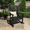 Highwood Usa Lehigh Rocking Chair Outdoor Furniture for Patio, Backyard, Garden AD-RKCH1-BKE - alternate 3